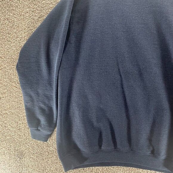 Vintage Wilson Sweatshirt Mens 2XL XXL Blue Pullover Crew Neck Cotton Casual - Picture 5 of 12